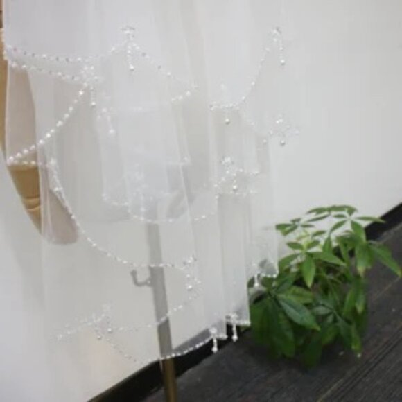 Handmade Beaded Wedding Veil main image 5